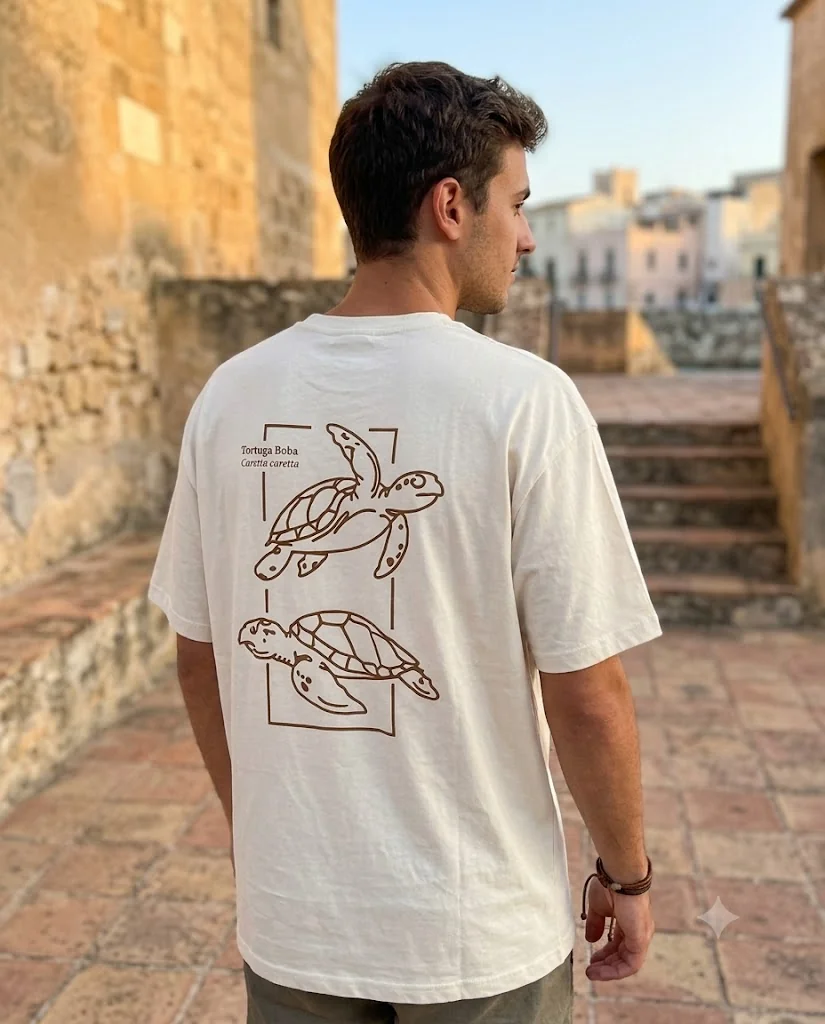 Camiseta Fauma con ilustración de tortuga boba
